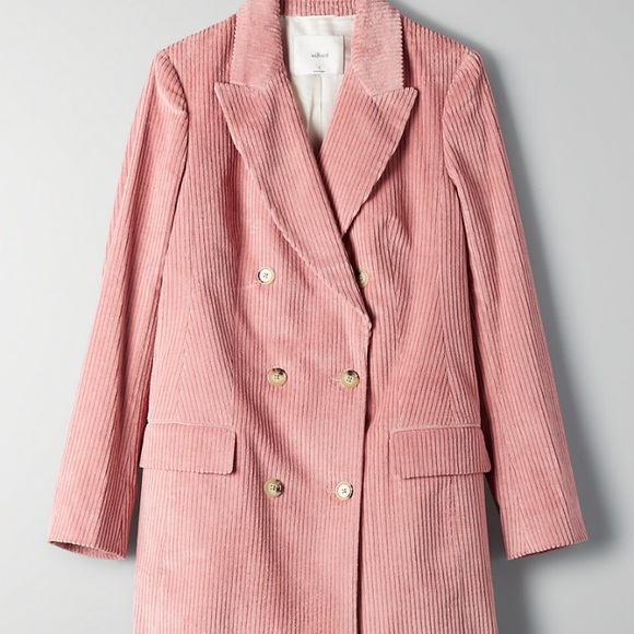 aritzia pink blazer